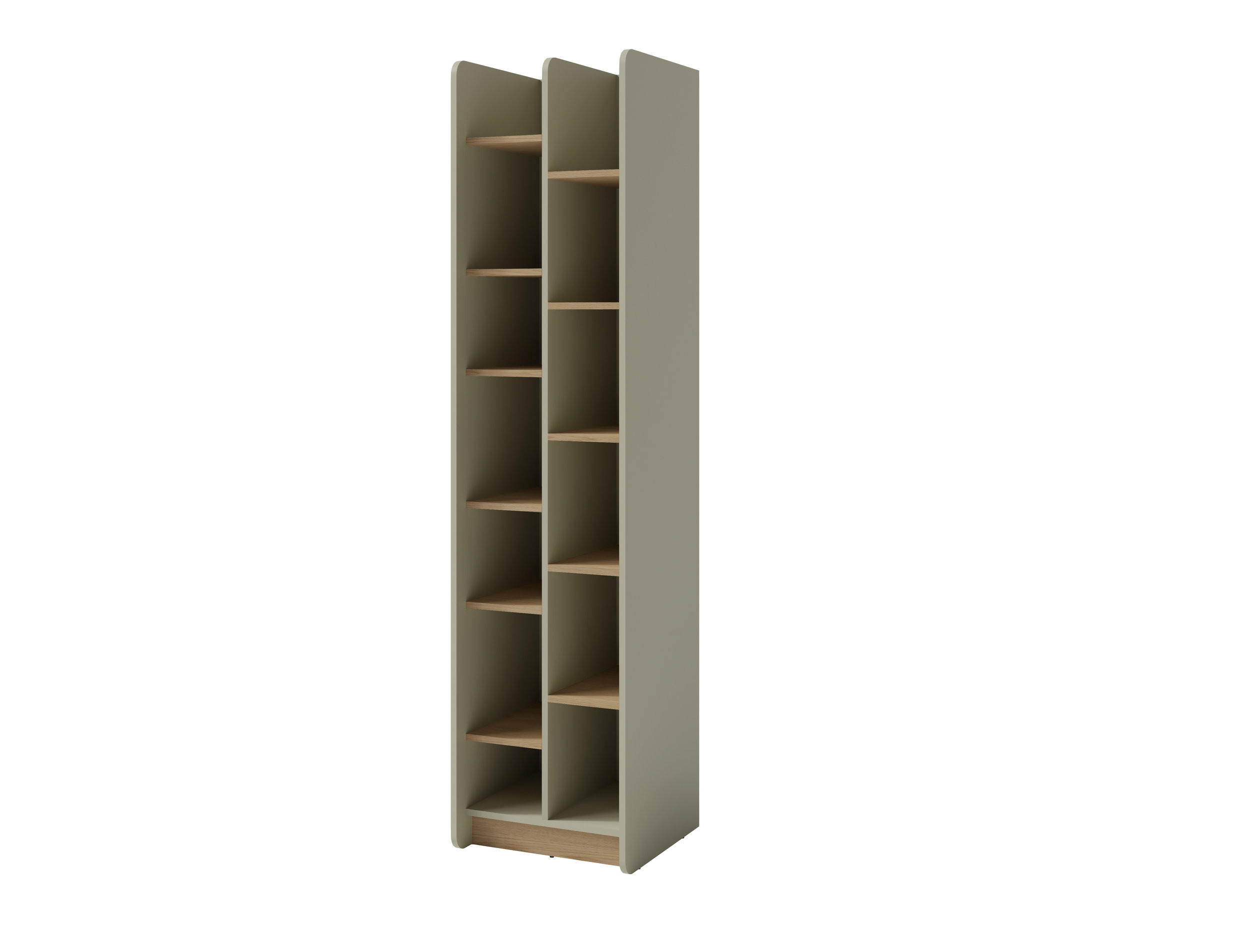 Masseno Bücherregal Eiche 55x195x42 cm