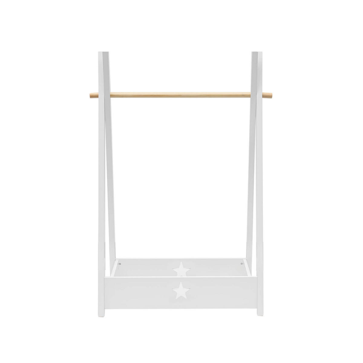 KINDERKLEIDERSTÄNDER Weiß 42/42/118 cm - Weiß, Holzwerkstoff (42/118/42cm) - Mobili Rebecca