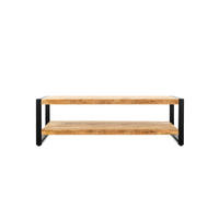 COUCHTISCH Britt Mangoholz 140 cm / 70 cm Natur - Naturfarben, Holz (70/140/45cm)