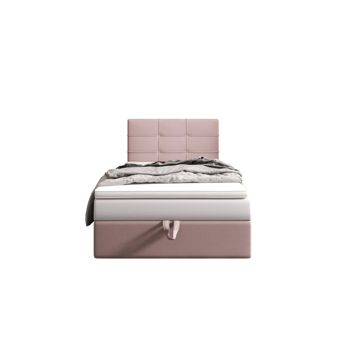BOXBETT DUO 2 100x200 Cosmic 14, mit Matratze H3, Bonell und Topper, Rosa - Pink, Holz/Kunststoff (100/200cm) - Bedante