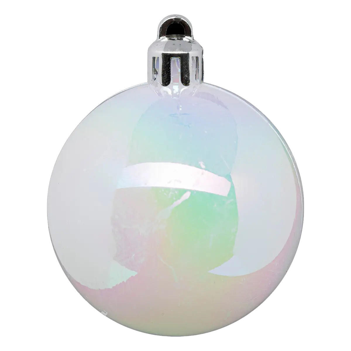 WEIHNACHTSKUGELN 5er-Set 5/5/6,3 cm - Weiß, Kunststoff (5/6.3/5cm) - Atmosphera Createur d´interieur