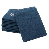 WASCHHANDSCHUH, 10er-Set, 16x21 cm, 100% Baumwolle, Blau - Dunkelblau, Textil (16/21cm) - Zollner