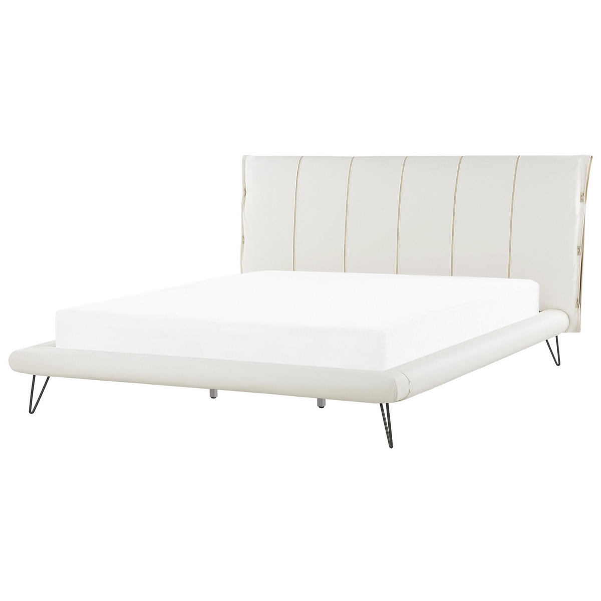BETT 180/200cm Creme Betin - Creme, Textil (180/200cm) - Beliani