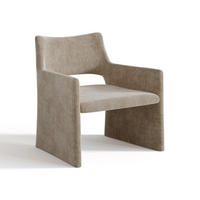 ESSZIMMERSTUHL Samt Taupe 73cm - Taupe, Textil (73/74/71cm) - Sia Home