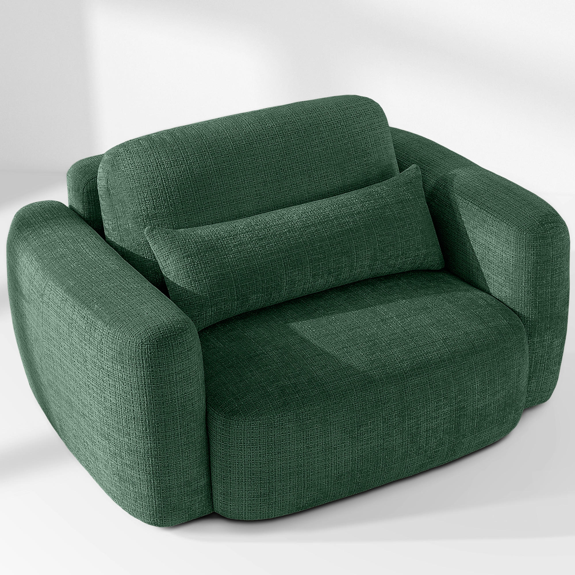 SESSEL ELOSA - Grün, Holz/Textil (145/85/115cm) - KONSIMO®