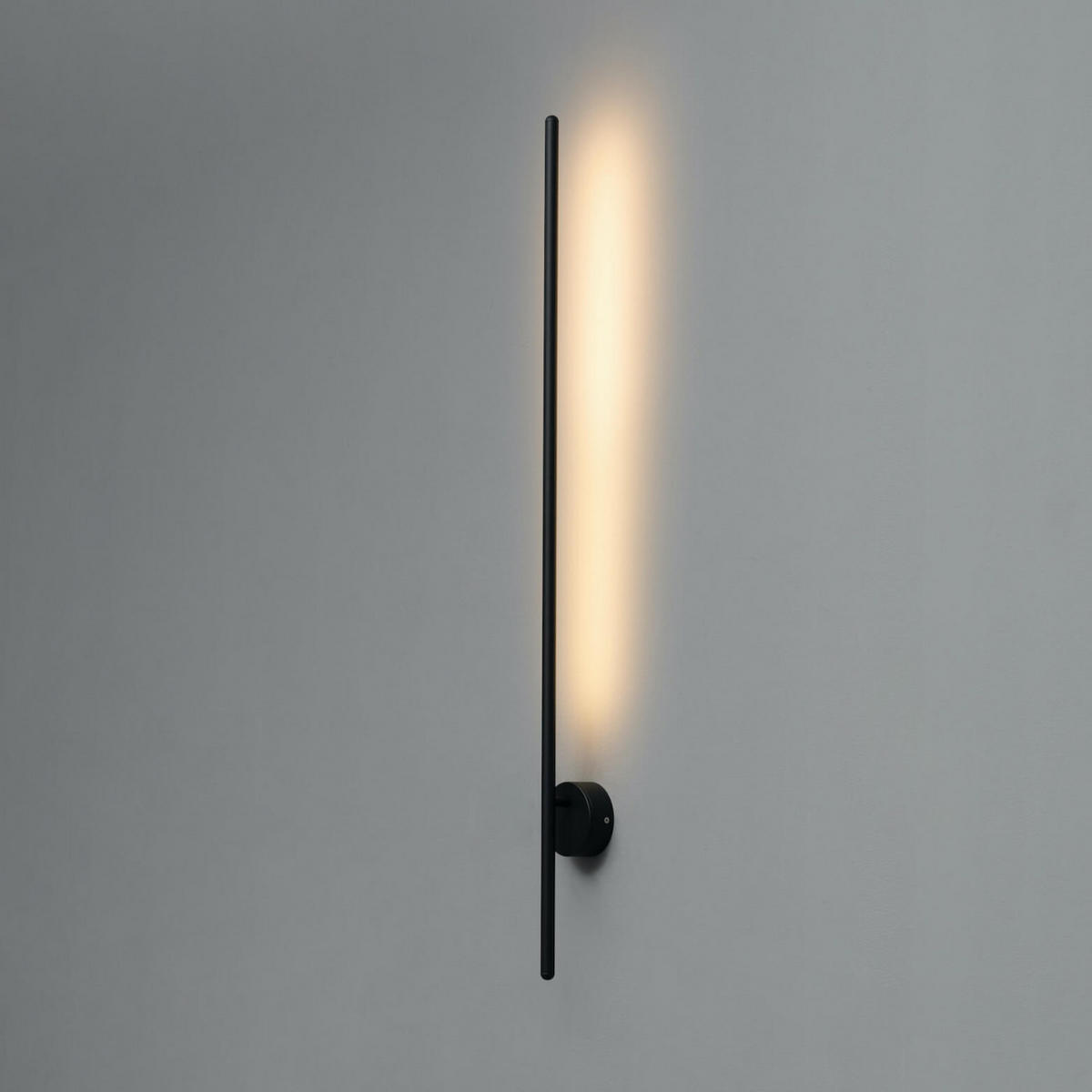 WANDLEUCHTE Mandal, Schwarz, 98cm - Schwarz, Metall (7/8.5/98cm) - KOSILUM