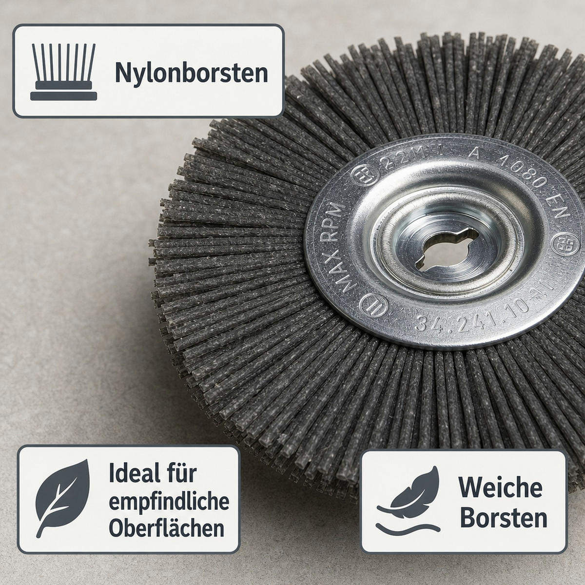 FUGENBÜRSTEN - Dunkelgrau, Kunststoff (1.2/1/1.2cm) - Westfalia