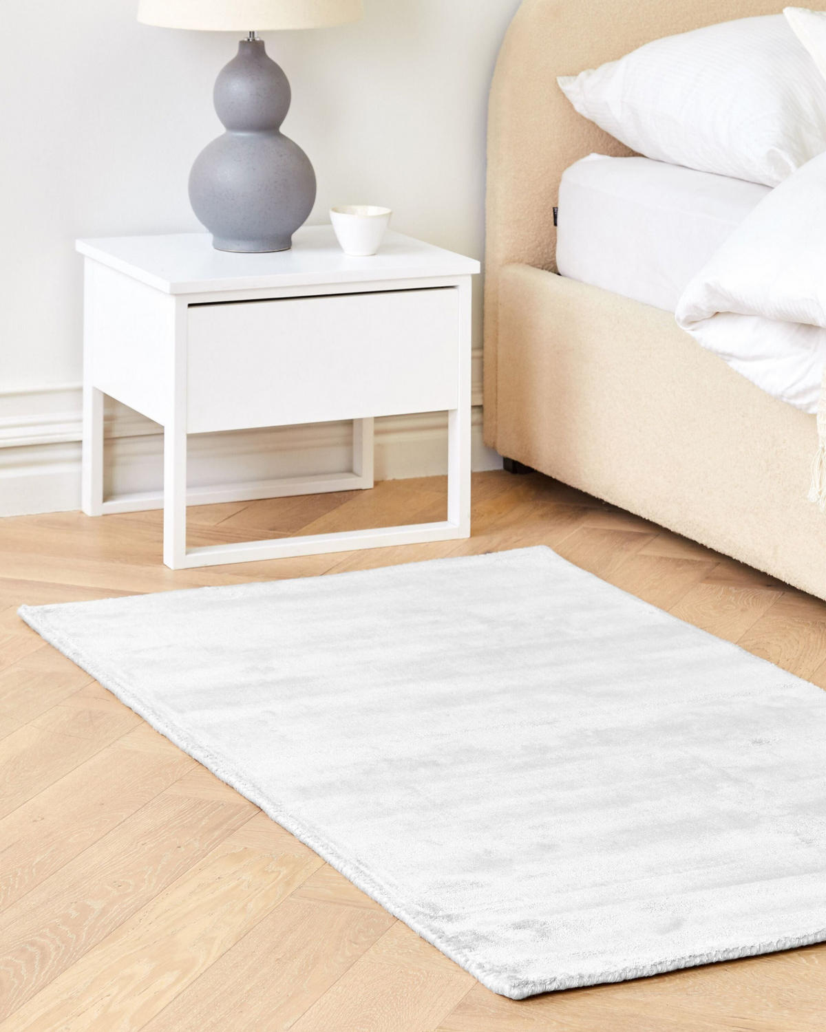 KURZFLOR-TEPPICH Gesi II 150/80 cm - Grau, Naturmaterialen (80/150cm) - Beliani