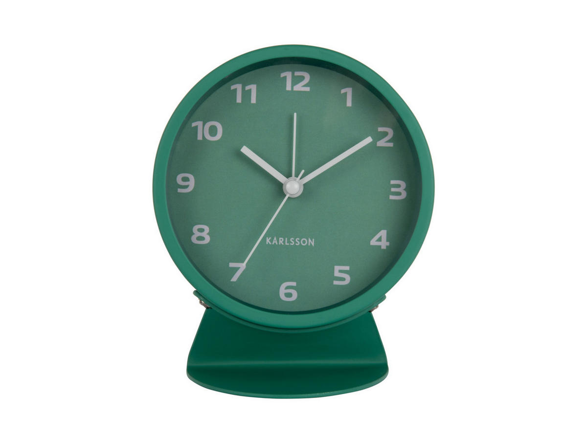 WECKER Cool Retro Grün 11/11/13 cm - Grün, Metall (11/13/11cm) - Karlsson