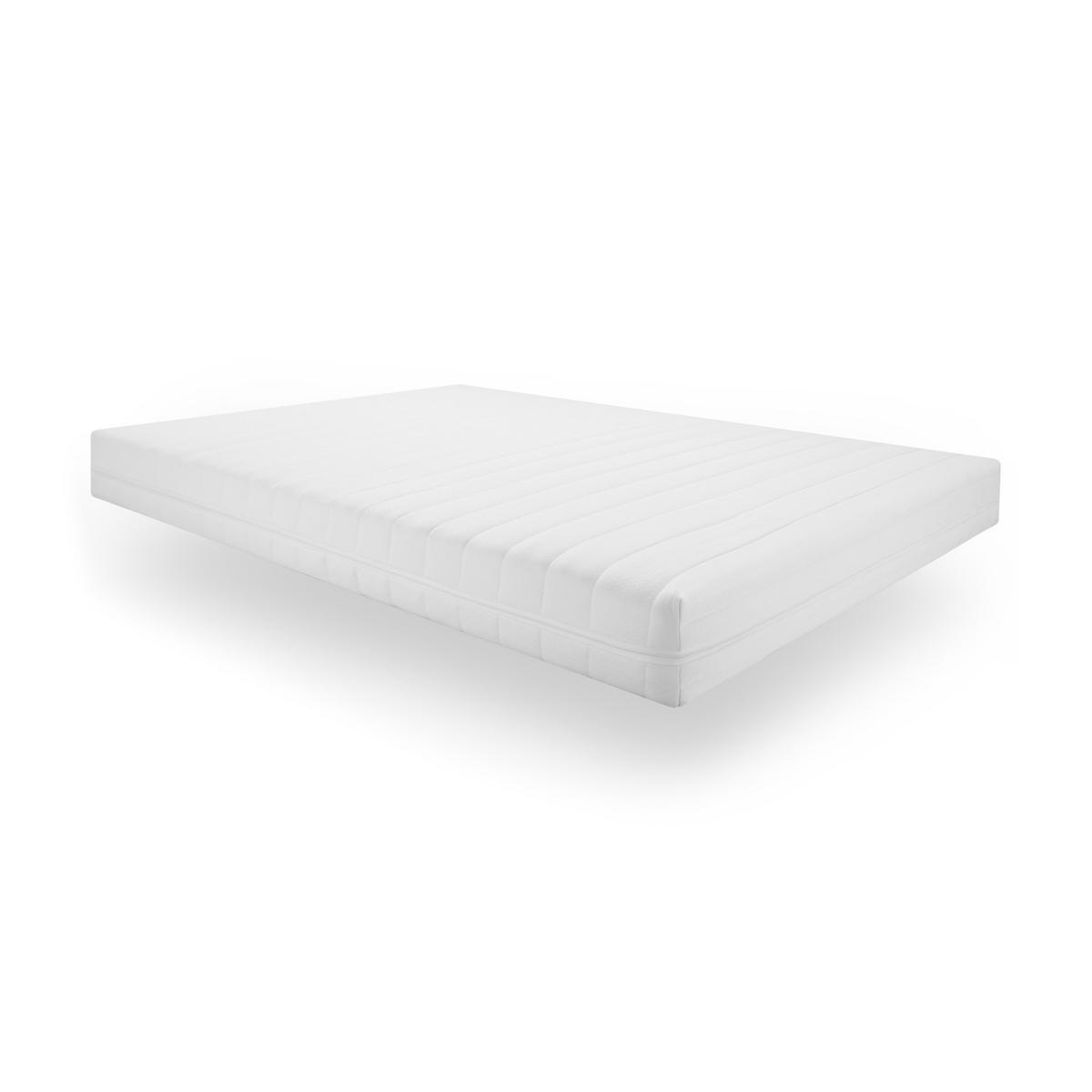 KALTSCHAUMMATRATZE 120x190 H2H3 Wendematratze 7-Zonen 90x200 mit waschbarem Bezug - Weiß, Textil (120/190cm) - Sleepneo