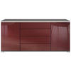 SIDEBOARD Faro Bordeaux Hochglanz - Bordeaux, Holzwerkstoff (166.5/75.5/35cm) - Vladon
