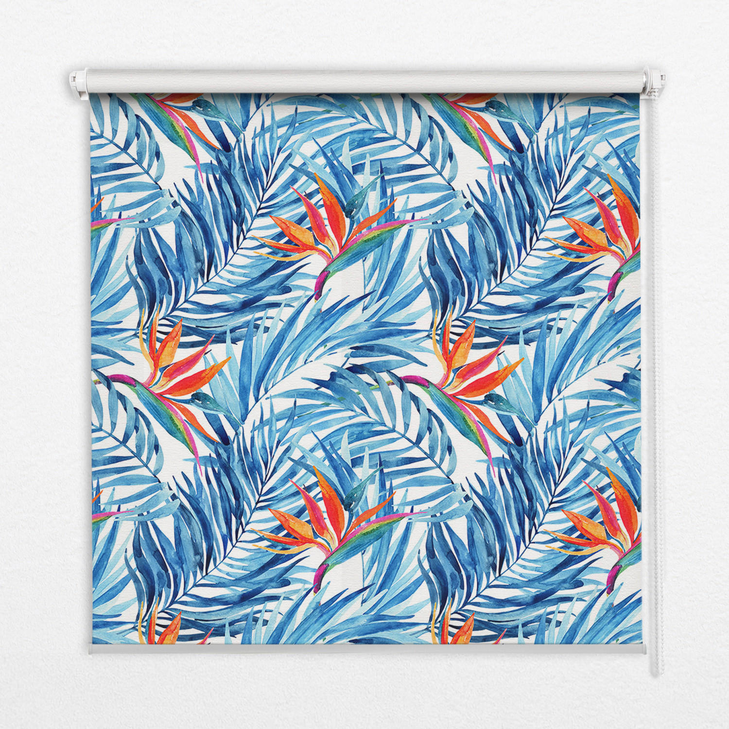 TULUP VNITŘNÍ roleta - okenní roleta - roleta - 90x140 cm - Modré listy