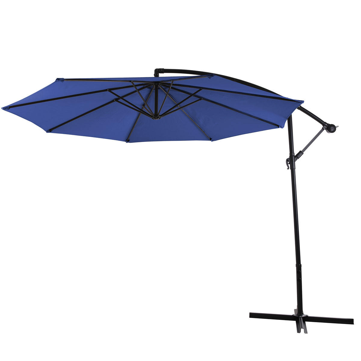 SONNENSCHIRM 3M Matt-Blau - Blau, Textil (300/300cm) - SVITA