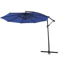 SONNENSCHIRM 3M Matt-Blau - Blau, Textil (300/300cm) - SVITA