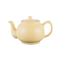 TEEKANNE 1100 ml Steingut pastell gelb, für 6 Tassen - Multicolor, Keramik (1.1L) - Price & Kensington