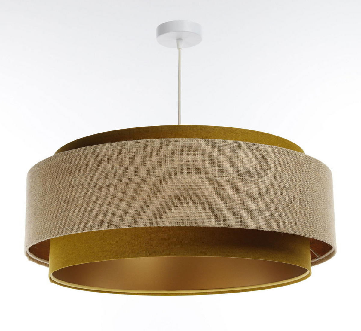 HÄNGELEUCHTE Grün 60/25 cm - Beige, Kunststoff (60/1.9/25cm) - ONZENO