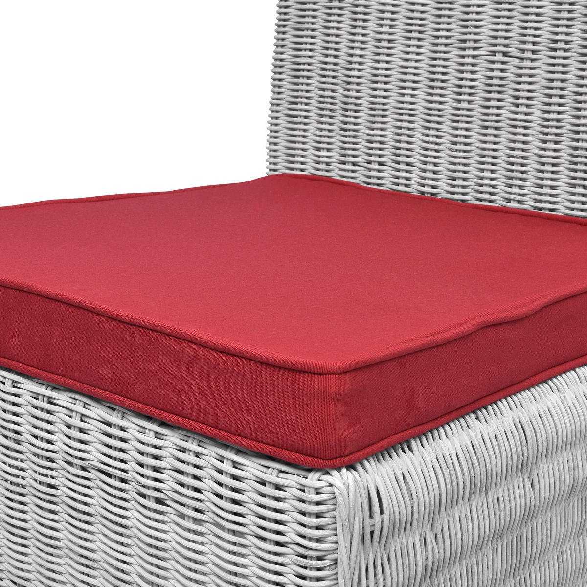 STUHLKISSEN Loft SK 45/40/5 cm Rot 4tlg - Rot, Textil (40/45cm) - Beautissu 