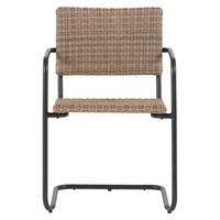 GARTENSTUHL, Camille, Schwarz, Rattan, 55 x 59 x 83 cm - Schwarz, Naturmaterialien (55/83/59cm) - ebuy24