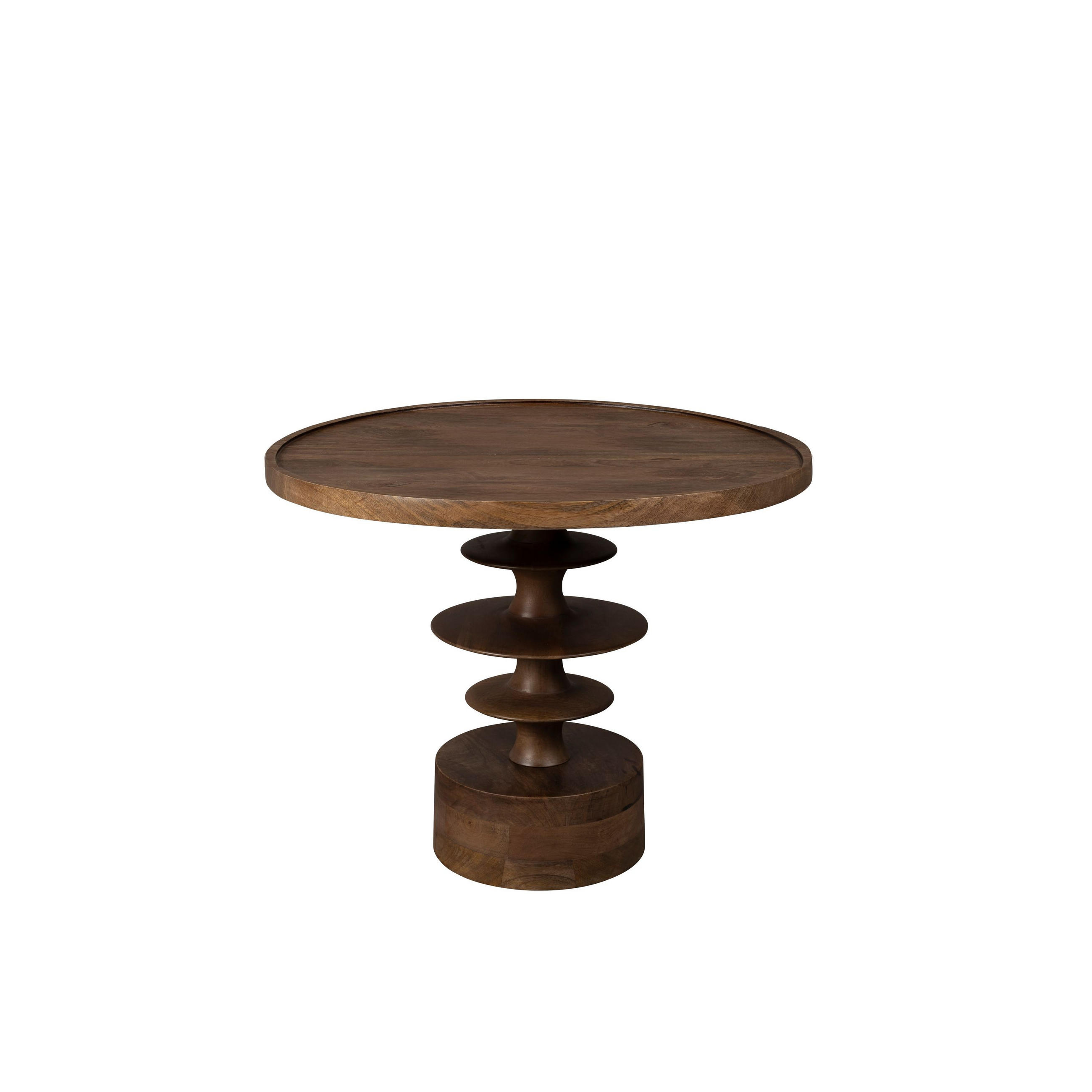 BEISTELLTISCH Cath Rund 66 cm - Braun, Holz (66/66/50cm) - Dutchbone