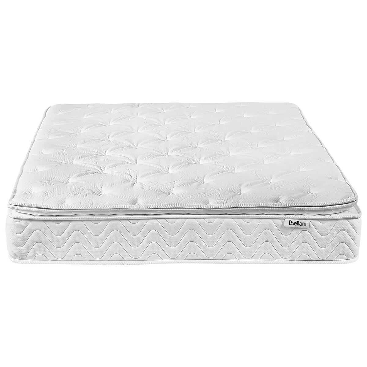 MEMORYSCHAUM-TASCHENFEDERKERNMATRATZE H3/4 Fest 160/200 cm Luxus - Beige, Textil (160/200cm) - Beliani