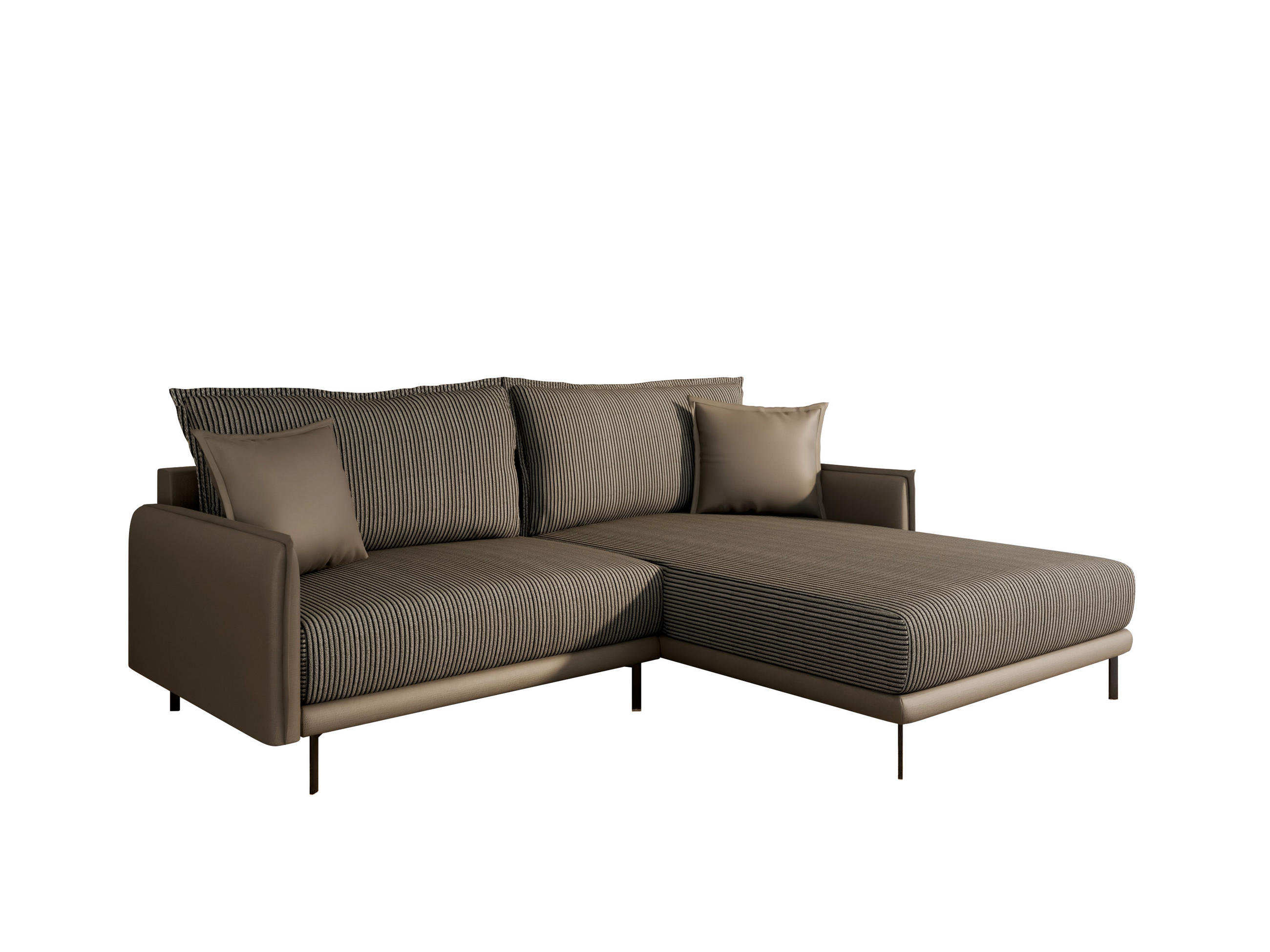 Homesy Ecksofa Mokka 246x190 cm