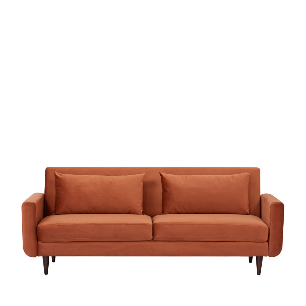 BETTSOFA - Rost - Rostfarben, Textil (203/80/88cm) - Drawer