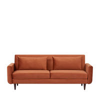 BETTSOFA - Rost - Rostfarben, Textil (203/80/88cm) - Drawer