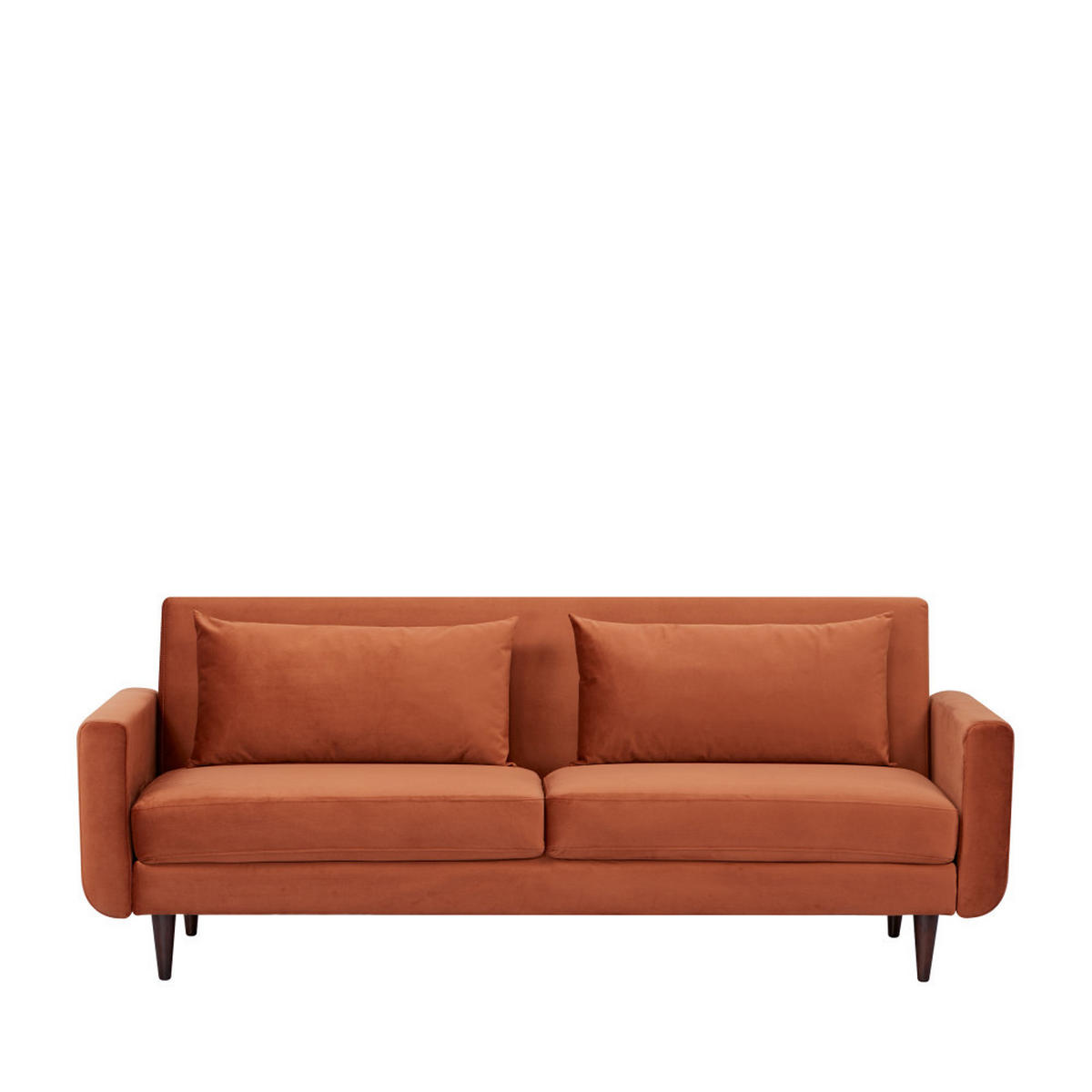 BETTSOFA - Rost - Rostfarben, Textil (203/80/88cm) - Drawer