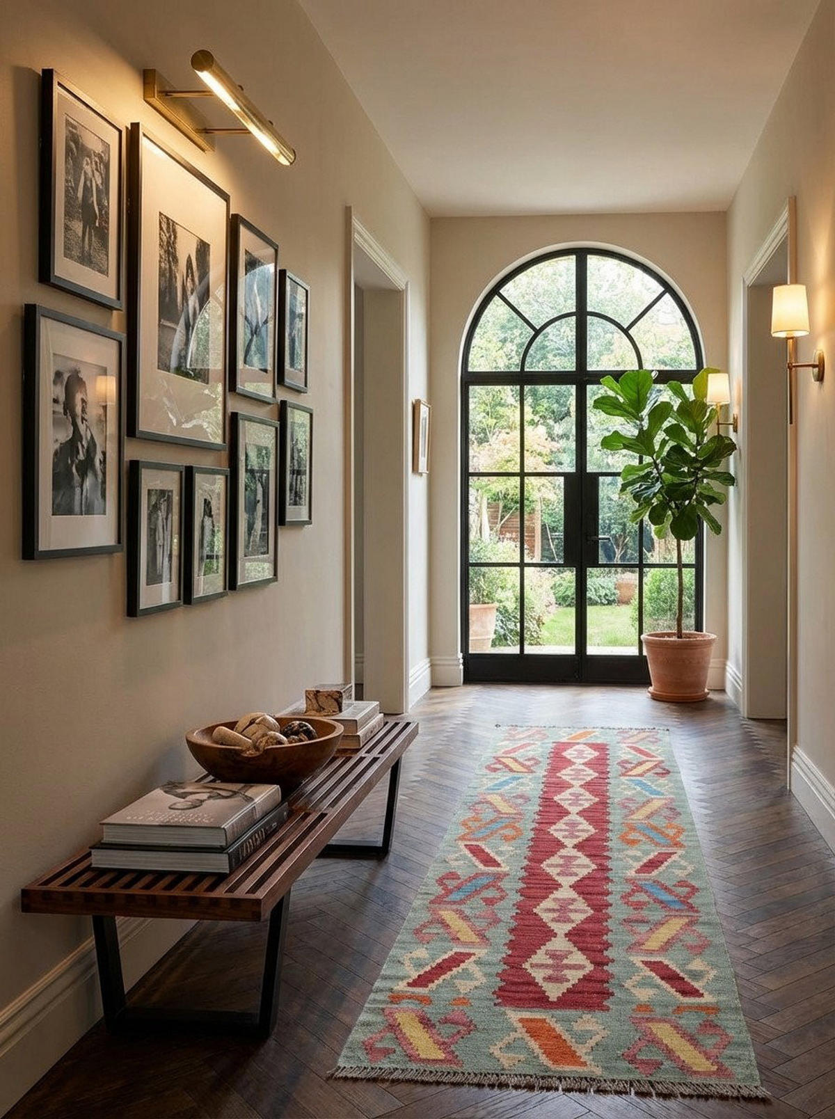 HANDWEBTEPPICH Kelim Gashgai Mehrfarbig 194/58 cm Schurwolle - Multicolor, Textil (58/194cm) - Looma