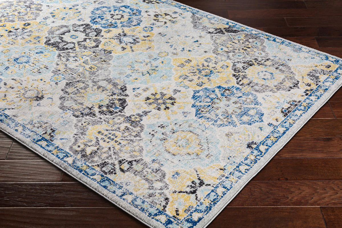 VINTAGE-TEPPICH 120x170 cm Mehrfarbig - Blau/Multicolor, Naturmaterialien/Textil (120/170cm) - LIVABLISS
