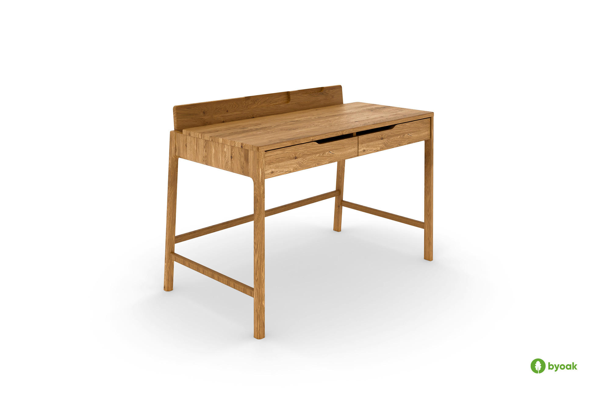 SCHREIBTISCH PAUL - Wildeiche, Holz (65/120/86cm) - byoak