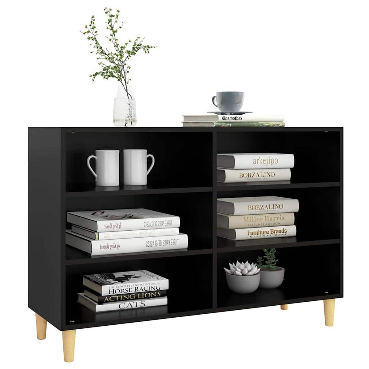 SIDEBOARD Schwarz 103,5/35/70 Cm Holzwerkstoff - Schwarz, Holz/Holzwerkstoff (103.5/70/35cm) - vidaXL