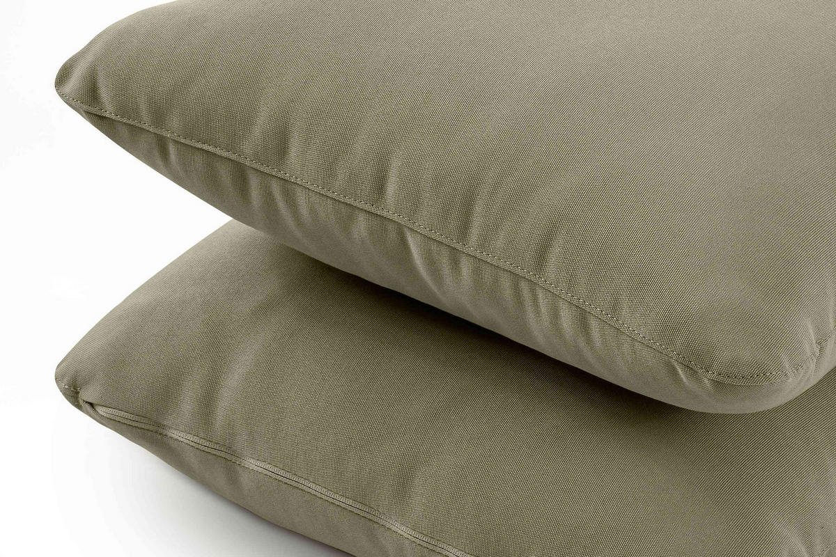 GARTENMÖBELSET RAMBE 4-tlg. 1x Tisch 2x Sessel 1x Sofa 3-Sitzer, mit Auflage, Stahlrahmen, LOFT-STIL, Weiß/Beige - Beige/Weiß, Textil/Metall - KONSIMO®