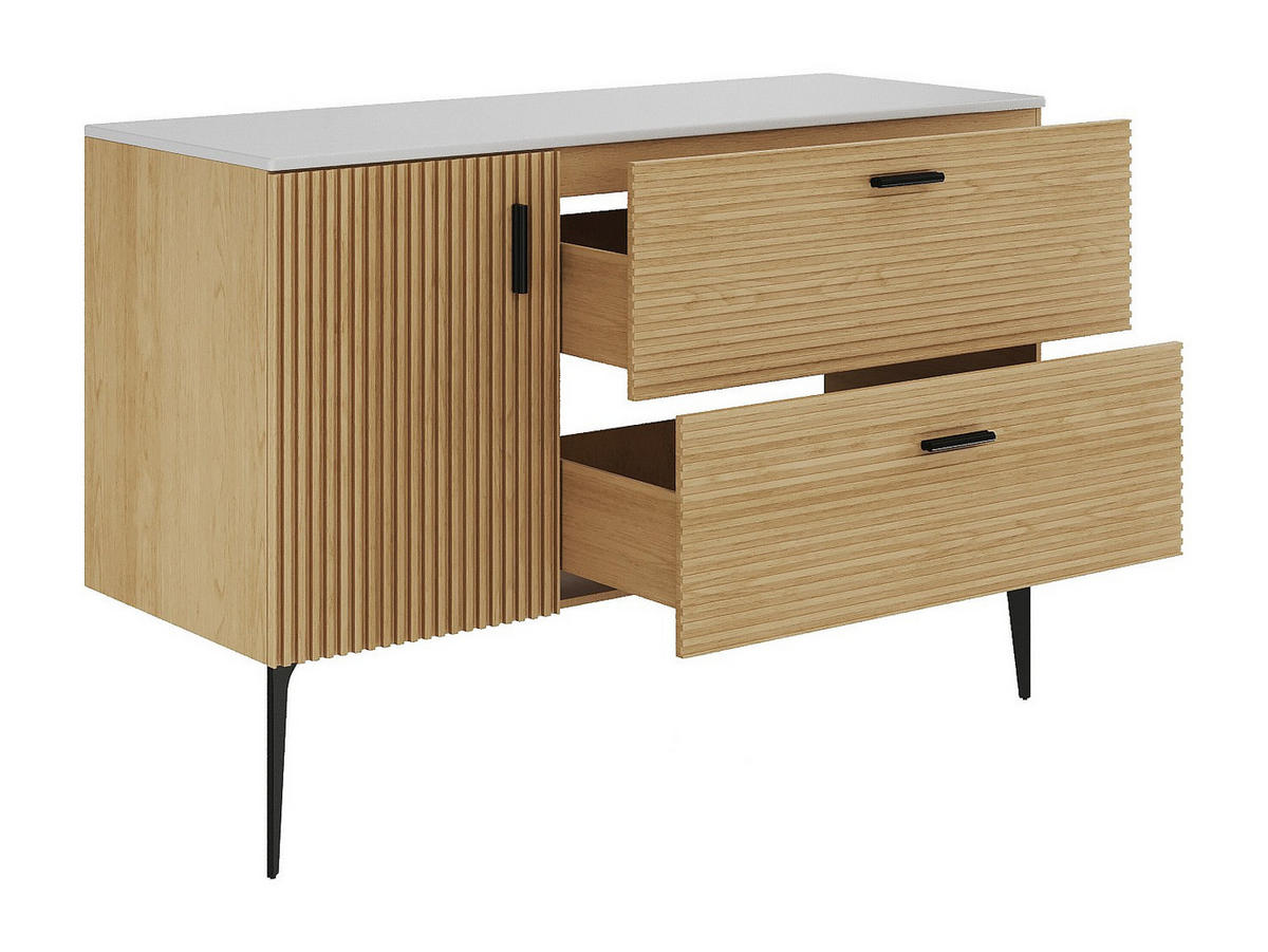 WASCHBECKENUNTERSCHRANK - 120 cm x 46 cm - holz - naturfarben hell Sarone - Naturfarben, Holz (120/55/46cm) - Vente-Unique