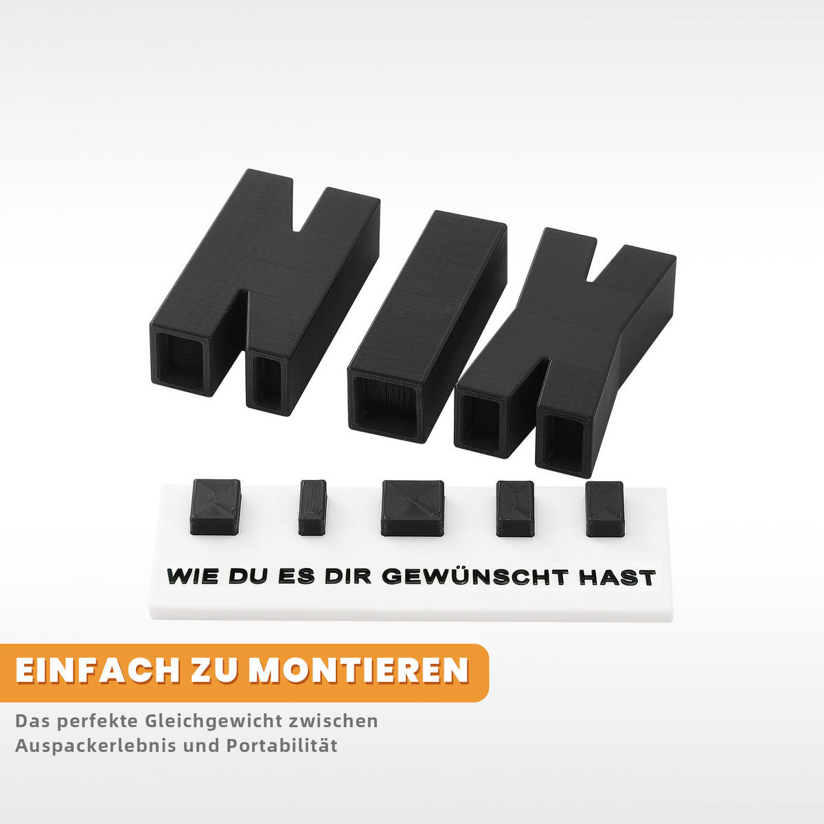 GELDGESCHENK NIX 3D Buchstaben Holz mit Löchern Geburtstag Geschenkidee - Schwarz, Metall (8/13.9/5cm)