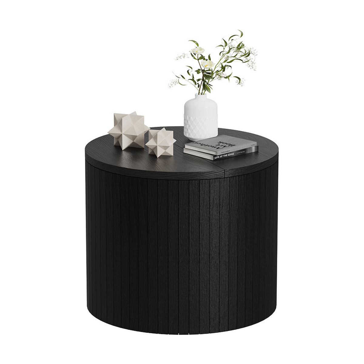 KONFERENČNÍ STOLEK Tavilo Dub/černá - černá/barva dubu, kompozitní dřevo (38/38/32cm) - Vicco