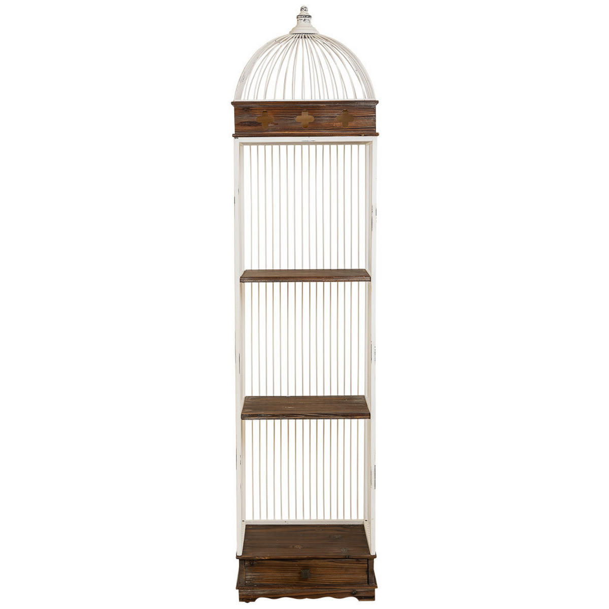 REGAL aus Holz und Metall 41x31x172 cm - Braun, Metall (41/172/31cm) - Wanderlust