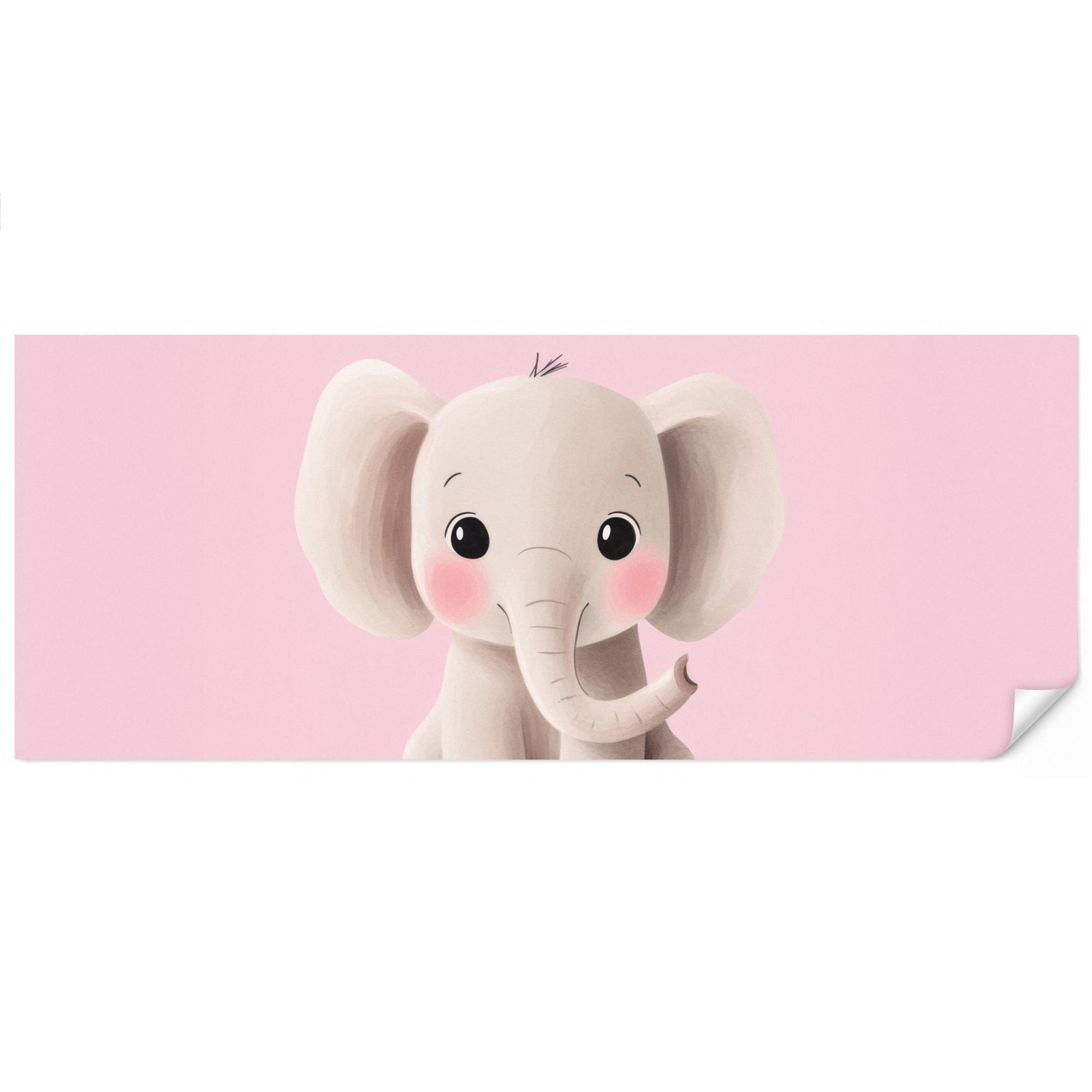 OnlyWow Kindertapete Hellrosa 500x200 cm