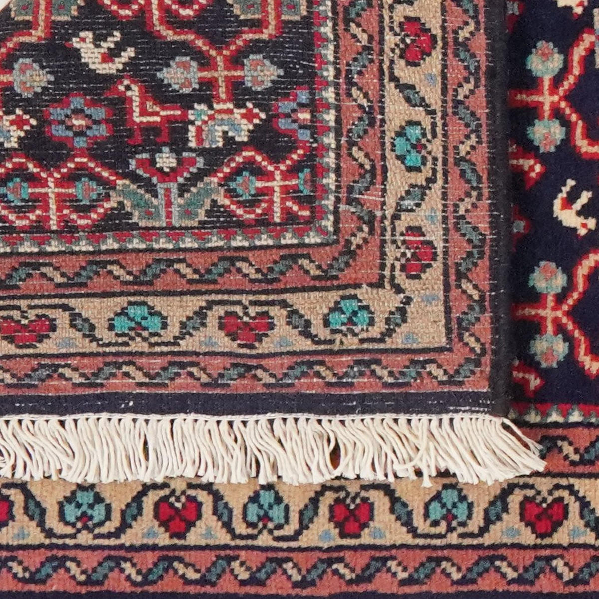 LÄUFER Orient handgeknüpft Assadabad Blau 236/72 cm Schurwolle - Blau, Textil (72/236cm) - Looma