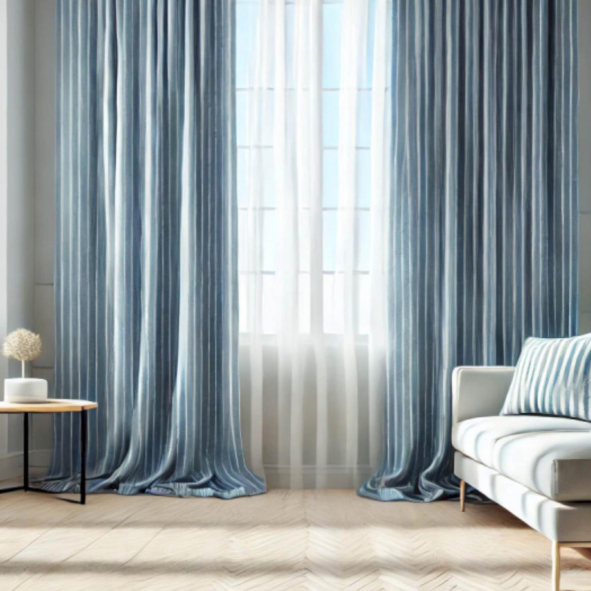 ÖSENVORHANG FUN - Blau, Textil (140/1/250cm) - Esprit