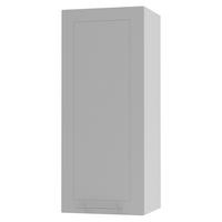KÜCHENHÄNGESCHRANK Kvantum W4/40 Dust Grey Matt / Weiß Matt 40 / 32,5 / 96cm - Weiß/Grau, Holz/Holzwerkstoff (40/96/32.5cm) - Feldmann-Wohnen