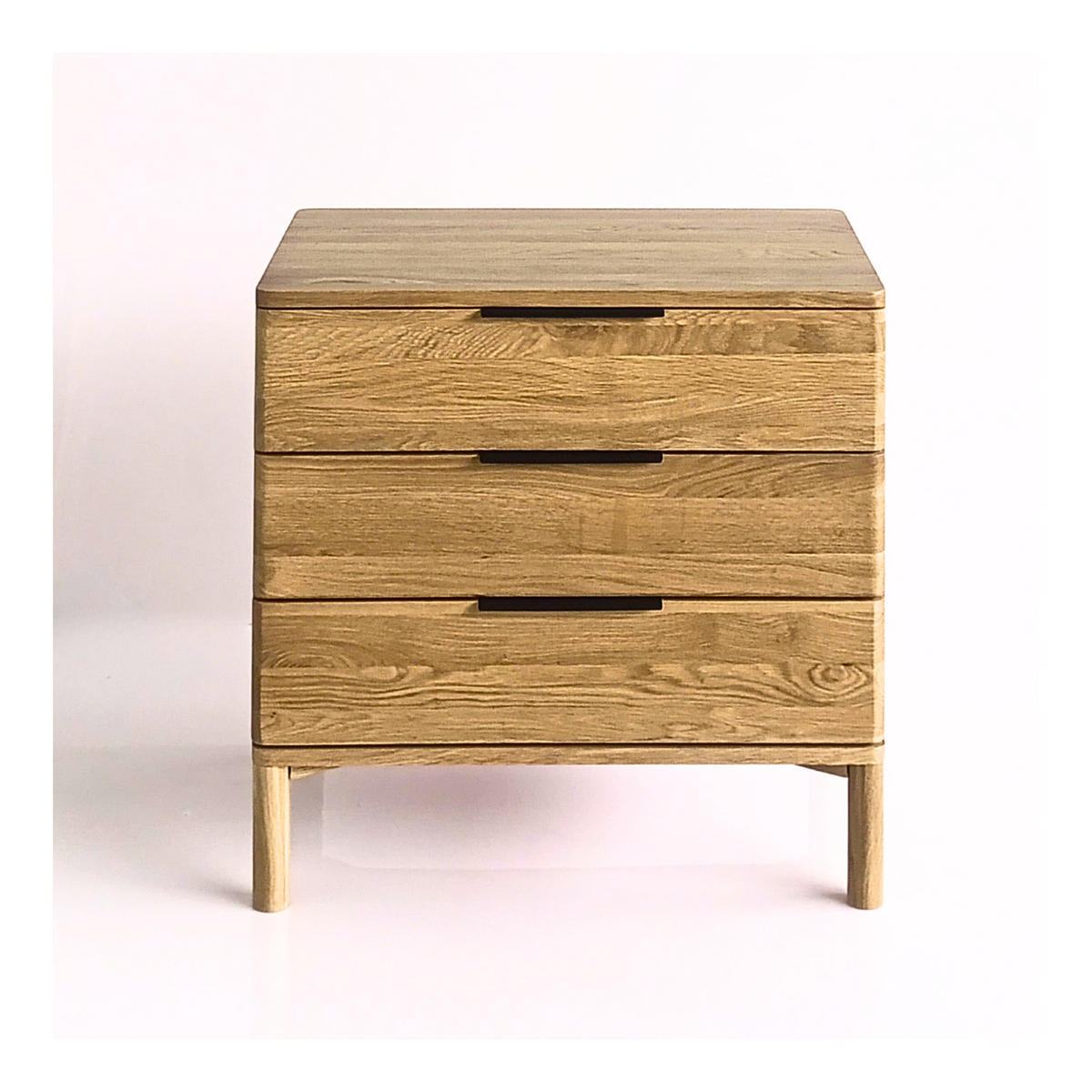 KOMMODE Harry, Natur Massiveiche - Beige, Holz (70/68/45cm) - WOODEK