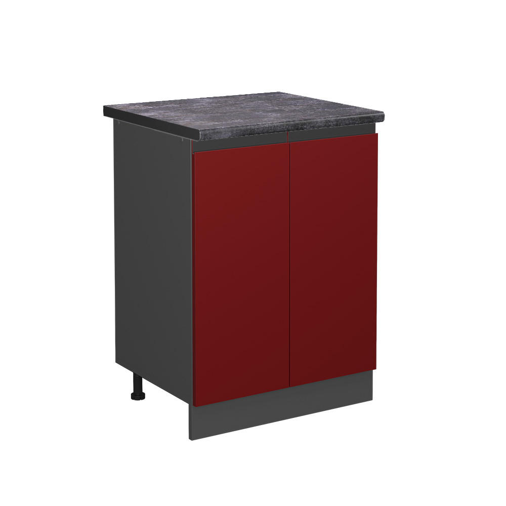 Vicco SPODNÍ SKŘÍŇKA KUCHYŇSKÉ LINKY R-Line Červená 60 cm , PD Antracit