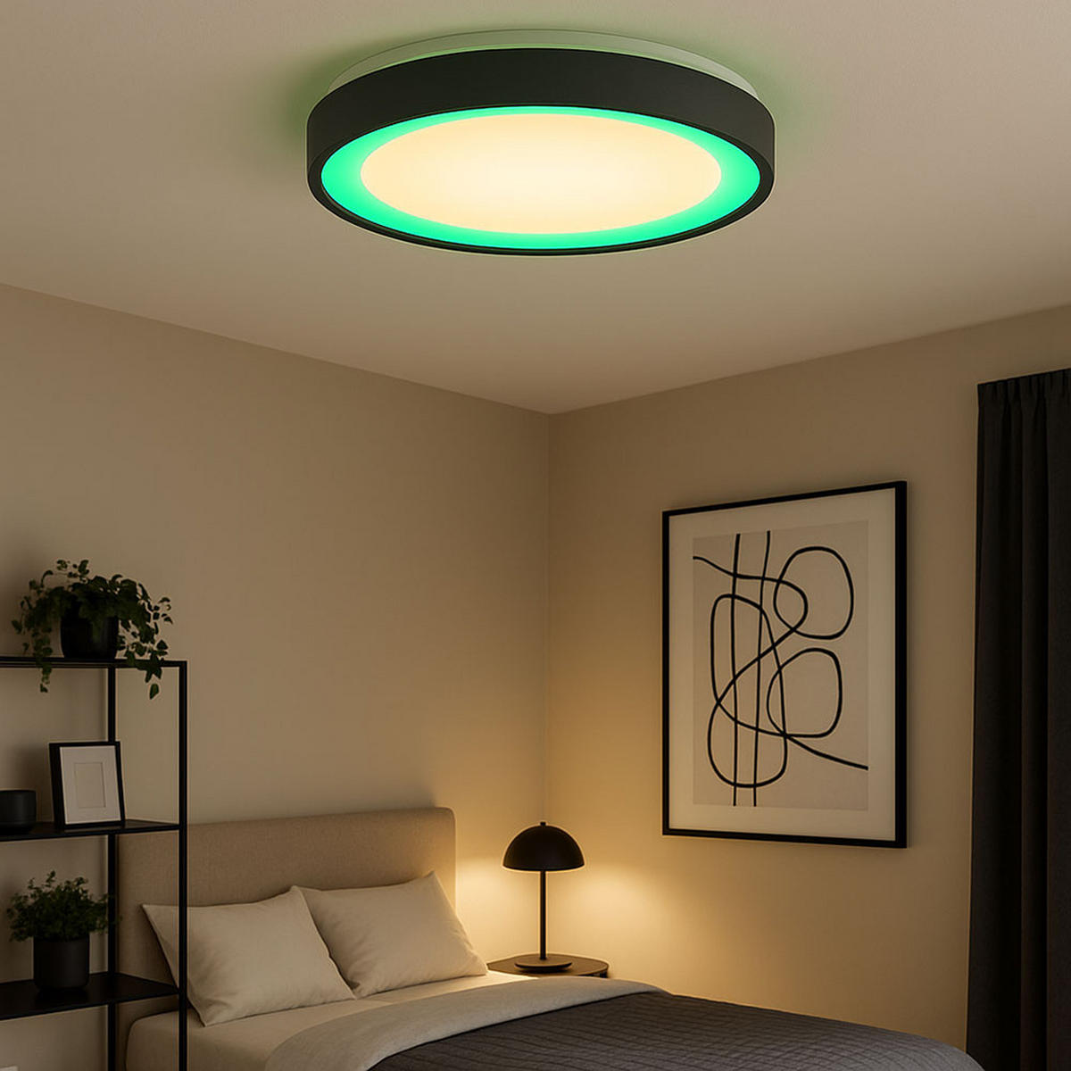 LED DECKENLEUCHTE Anthrazit Metall - Anthrazit, Metall (39/39/8cm) - Brilliant