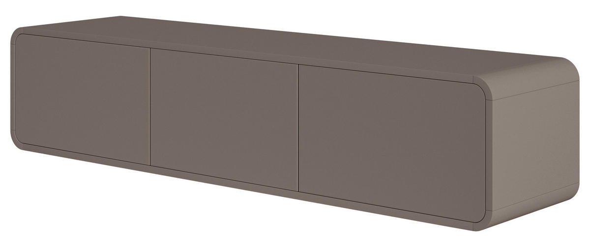 TV-HÄNGEBOARD Oro Dunkelbeige mit 3 Schubladen 154 cm - Beige, Holzwerkstoff (154/32.4/40cm) - Selsey