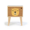 NACHTTISCH Montessori Natur LÖWE - Orange, Holz (42/54/30cm) - RNT By Really Nice Things