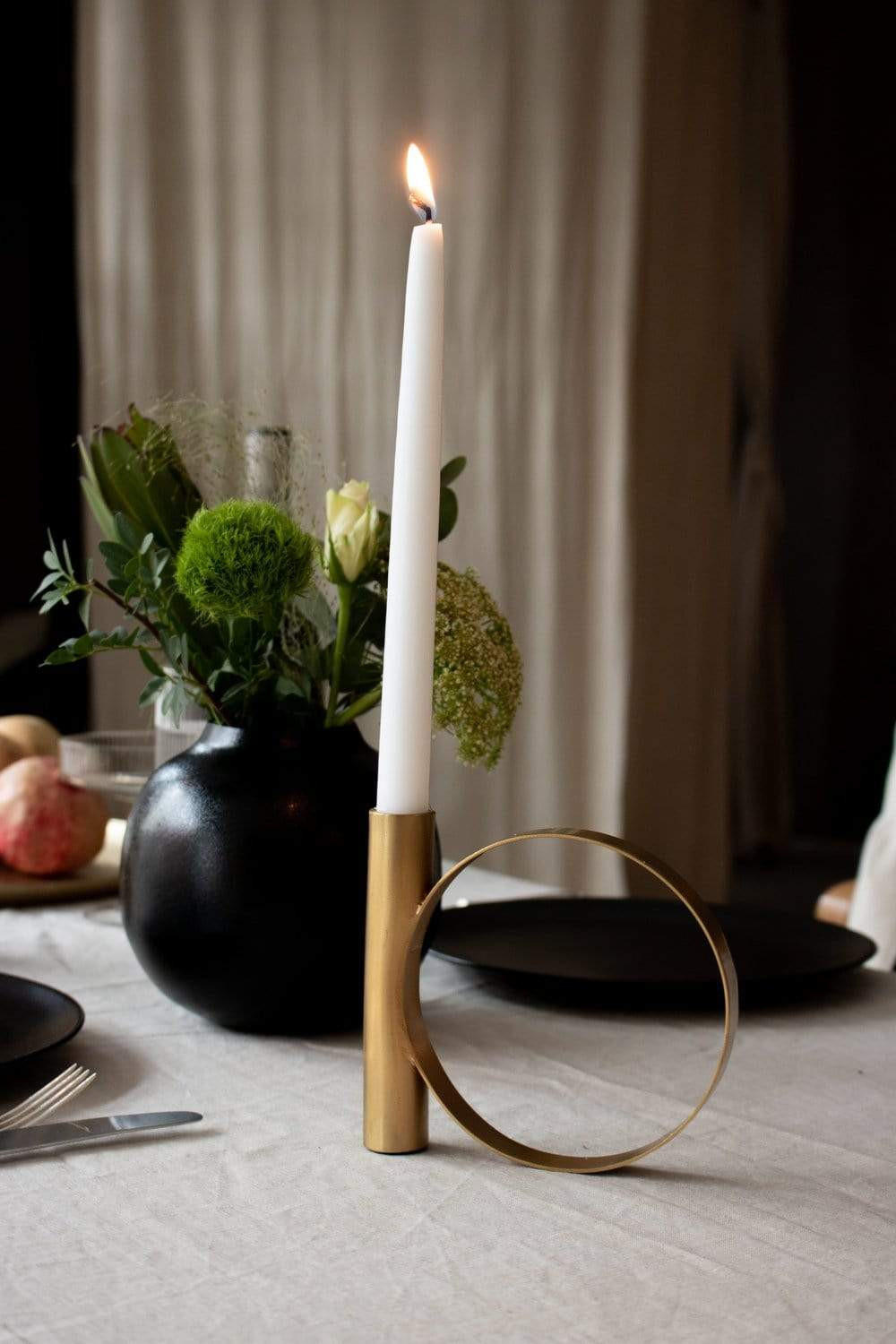 VASE Siyah aus Eisen in Schwarz Ø15,5/14,5 cm - Schwarz, Metall (14.5cm) - LaLe Living