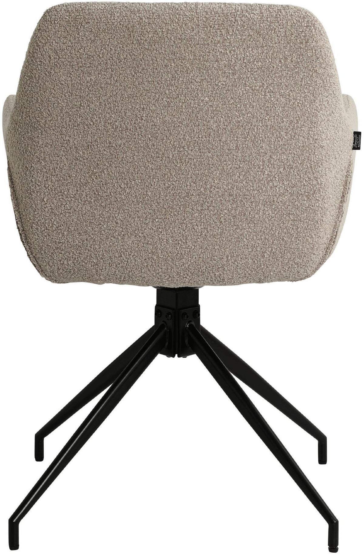 ARMLEHNENSTUHL Stoff Taupe - Taupe, Textil/Metall (58/83/61cm) - CLP