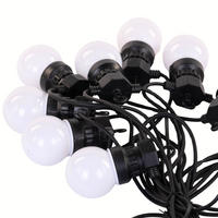 LED-LICHTERKETTE 10 Lichter - Schwarz, Kunststoff (950cm)