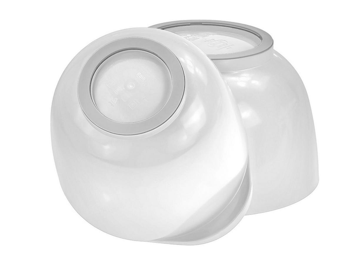 RÜHRSCHÜSSEL-SET Margrethe New weiß (2tlg) - Weiß, Kunststoff (21/15cm) - Rosti